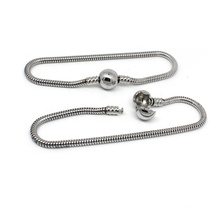 Silver Snake Chain Hot Love Pan Charm Bracelets & Bangles Jewelry Gift